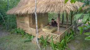The Most Beautiful Survival Bamboo Villa by Girl Build