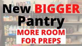 New BIGGER Pantry | More Space for Preps | Long-term Food Storage