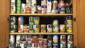 Beginners prepper pantry | canned food storage
