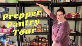 Emergency Food Storage || NEW PREPPER PANTRY TOUR || WHY YOU SHOULD HAVE FOOD SECURITY!
