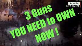 3 SURVIVAL guns YOU NEED to OWN NOW! Preparing for food shortage, gas crisis, inflation, depression.