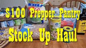 $100 Prepper Pantry Stock Up Haul ~ Food Storage ~ Preparedness