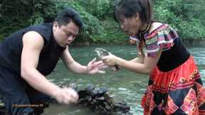 Survival Skills: Primitive Skills Build Fish Trap Let The Fish Spawn - Cooking Fish Deliicous
