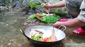 forest life, survival skills and wild cooking - part 2 | Minh bushcraft