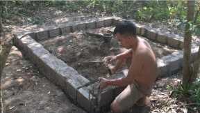 Primitive technology with survival skills Wilderness build house Roman part 1