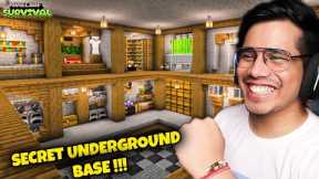 I Made SECRET UnderGround Base In Minecraft Survival 😍