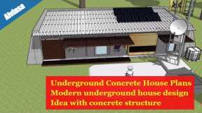 Underground Concrete House Plans - modern underground house design idea with concrete structure
