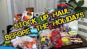Stock Up Before The Holidays Grocery Haul | Prepper, winter preps, prepping, shortages, inflation