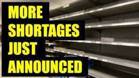 Get READY – More SHORTAGES just ANNOUNCED!