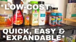 Prepper Food Storage Pantry: How To Start By Using 4 Tier Shelving That Connect