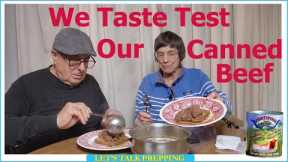 Taste Test Of Canned Beef