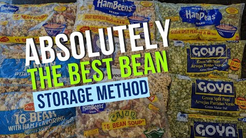Absolutely The Best Way To Store Beans Long Term #foodstorage