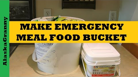 Make Emergency Meal Food Buckets...DIY Prepping Supplies