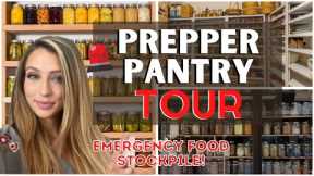 Prepper Pantry Tour | Emergency Food Stockpile | Food Storage Tips!