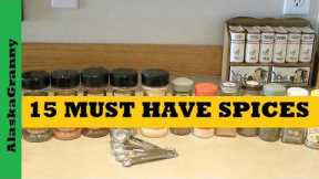 15 Must Have Spices Food Storage Prepper Food Stock Up