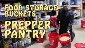 Prepper Pantry ~ Food Storage Buckets