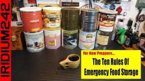 The Ten Rules of Emergency Food Storage For New Preppers