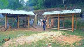 Finishing the carpentry workshop, Two hard days with my brother | Forest life skills DT