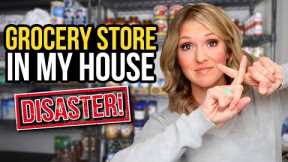 GROCERY STORE IN MY BASEMENT?! | Ultimate Prepper Pantry Declutter & Organize