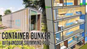 Multi  level container bunker with indoor pool 2
