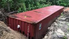 Underground Storm Tornado Shelter How To Bury Shipping Container Part 6 Reinforce Top And Sides