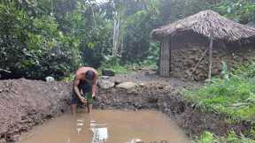 Full Video 1000 Days Build house stone hut, Bushcraft, survival, primitive skills, green forest life