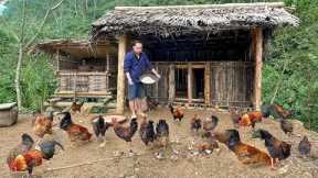 Chicken Coops Made From bamboo Pallets | Build shelter for chicken. Primitive Skills