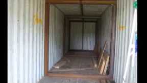 UNDERGROUND BUNKER shipping container/ part 1