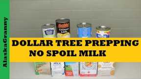 Dollar Tree No Spoil Prepper Pantry Milk...Milk For Food Storage Stockpile