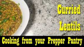 Curried Lentils From Your Prepper Pantry ~ Food Storage Cooking