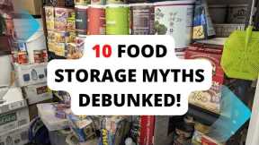 10 Food Storage Myths Debunked