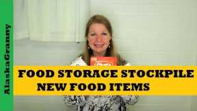 Food Storage Stockpile...New Food Items For Preppers