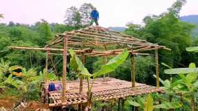 60 days alone build a bamboo house in the forest, survival skills | building new life | Wild Life VN