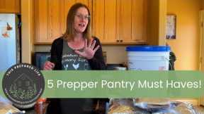 Store These 5 Foods in Your Long-Term Prepper Pantry! | My Top Tip to Improve Your Food Storage