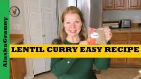 Lentil Curry Easy Recipe...Prepper Pantry Food Storage Stockpile...Vegan...How To Store Lentils