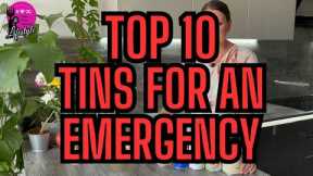 Top 10 Tins to stockpile for SHTF | Emergency food prepping | UK prepper