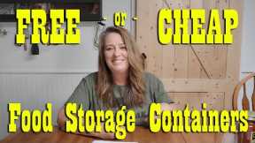 How to get FREE or Cheap Food Storage Containers