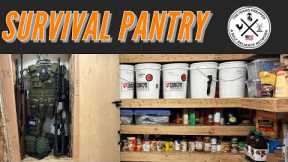 Fully Stocked Survival / Prepper Pantry - Minuteman Ready Gun Cabinet Completed! #shtf #bugoutbag