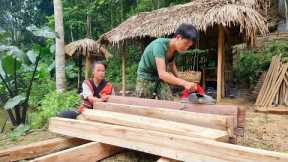 With his wife to renovate the wooden house, daily life on the farm