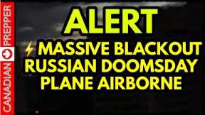 ⚡ALERT: MASSIVE BLACKOUT IN RUSSIA, DOOMSDAY PLANE AIRBORNE IN BLACK SEA! FLASHES IN SKY SEEN