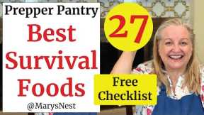 27 BEST Survival Foods to Stock Up on NOW for Your Prepper Pantry