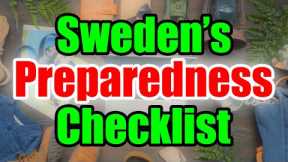 Sweden Government Urgent Prepping Recommendations: Take Action & be READY