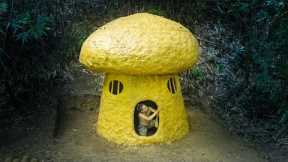 Build a Hobbit Mushroom House - Survival Skills with Just a Dagger, Part 1