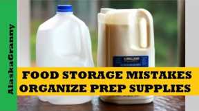 Food Storage Mistakes - Organize Prepping Supplies - Milk Jug Water Storage