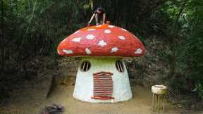 Build a Hobbit Mushroom House - Survival Skills with Just a Dagger, Part 2