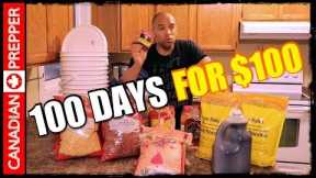 100 Days Worth of Food for $100: LASTS 25 YEARS!