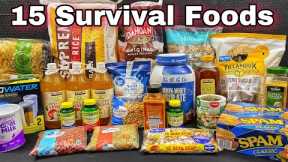 15 Survival Foods Every Prepper Should Stockpile - Most Bang for your Buck