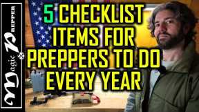 5 Prepper Checklist Items To Do Annually