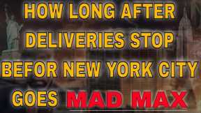 TRUCK DRIVERS REFUSE NEW YORK: How Long Before NYC Goes MAD MAX After Deliveries Stop
