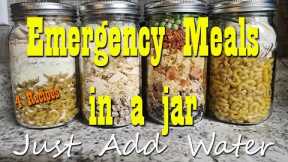 Make Your Own Emergency Meals ~ 4 Meals in a jar ~ Prepper Pantry